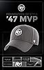 47 Los Angeles Dodgers MLB MVP Unisex Baseball Cap, Adjustable, Black Logo, Black #2