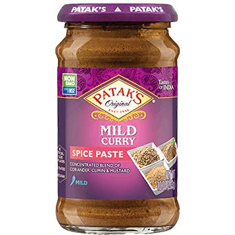 Pataks Curry Paste Mild 10 oz bottle