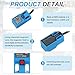 MECCANIXITY 3Pcs SN04-N2 Inductive Proximity Sensor, DC 6-36V 300mA NPN NC Normally Close Detection Approach Proximity Switch Detector 4mm 3 Wire for Industrial Automation,Blue