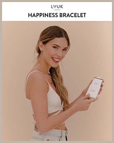 Luuk Lifestyle Stainless Steel Snake Chain Bracelet For Women, Classic Discreet Design, Elegant, Elegant Look, Gift Idea For Valentine's Day, Birthday, Departure, Travel, 8” Adjustable Length, Gold #TOP6