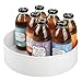 Produktbild mDesign Lazy Susan Küchenregal  praktisches Gewürzregal für Küchenschrank  drehbarer Gewürzhalter aus Kunststoff  weiß