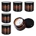 Amber Glas Leerdose 6 Stück Tiegel Cremedose 30ml/50ml/60ml Braunen Glasbehälter Leere Nachfüllbare Behälter Braunen Salbentiegel für Damen Mädchen Kosmetik Cremes Lotionen Ätherische Öle Pulver (60g) ml Glas günstig Kaufen-Amber Glas Leerdose 6 Stück Tiegel Cremedose 30ml/50ml/60ml Braunen Glasbehälter Leere Nachfüllbare Behälter Braunen Salbentiegel für Damen Mädchen Kosmetik Cremes Lotionen Ätherische Öle Pulver (60g)
