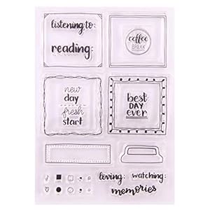 ECMQS Best Day Ever DIY Transparante postzegels, siliconen stempelset, Clear Stamps, Snijsjablonen, knutselwerk…