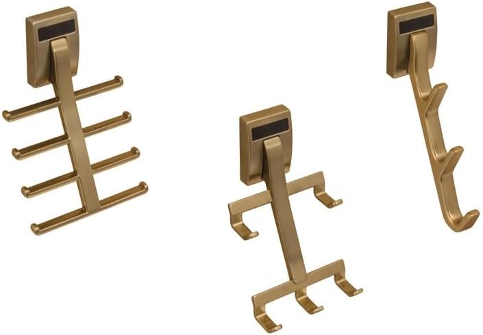 3-Case Pack TAG Hardware Ultimate Space-Saving Closet Organizer Cleat Rack Matte Gold
