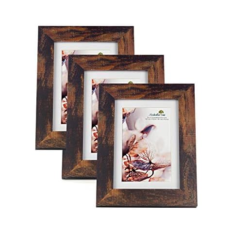 Scholar tree Wooden Picture Frame Photo Frames 5 x 7 inches, 8 x 10 inches, 11 x 14 inches (Brown, 5 x 7 inches) Cover