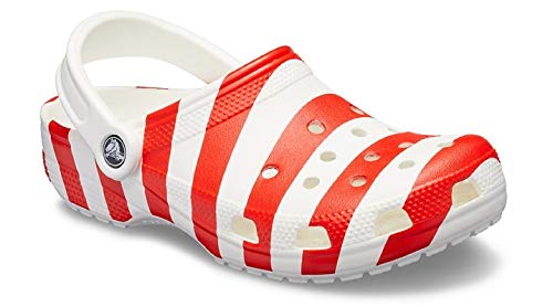 Crocs Classic American Flag Clog, white multi, 9 US Women   7 US Men