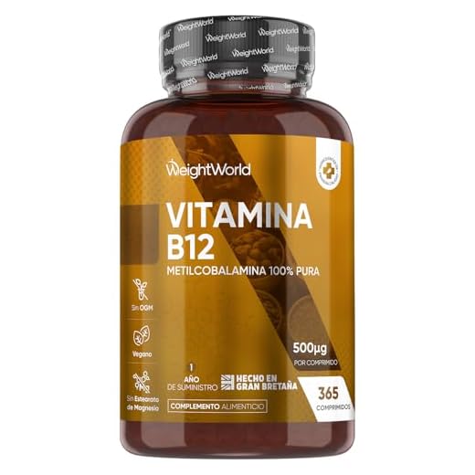 Vitamina B12 Vegana 500 mcg de Concentración 365 Comprimidos - Metilcobalamina B12 de Calidad, Aporta Energía, Ayuda a Reducir el Cansancio y la Fatiga y Apoya al Sistema Inmune y a las Defensas