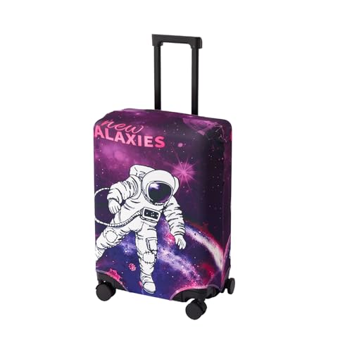 Image of HOKIPO Suitcase Covers for Trolley Suitcase, 220gsm Durable and Washable, Medium (21-22inch) - Galaxy Explorer (AR-6344-D11)