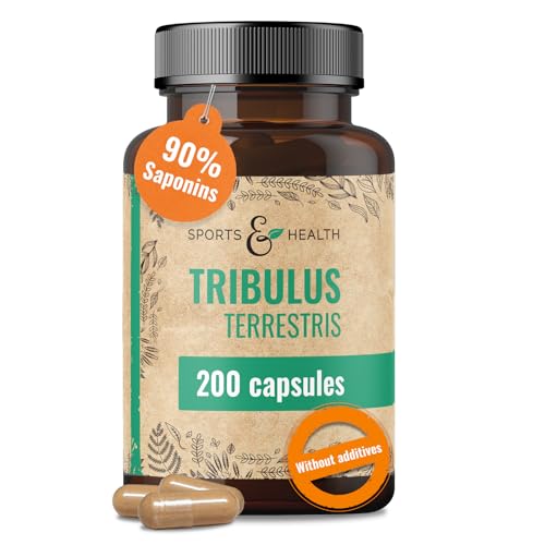 Tribulus Terrestris Capsules 200 Capsules Standardised to 90% Saponins Vegan No Additives