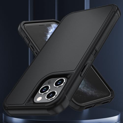 Image of SunStory Compatible with iPhone 11 Pro Max Case with HD Screen Protector, 3-Layer Heavy Duty Full-Body Cover,3 in 1 Hybrid Protective Case for iPhone 11 Pro Max 6.5 inch,Black