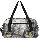 New York City Street Art Sac de sport pour homme et femme - Petit sac de voyage pour la nuit, le week-end, l'entraînement pour garçons et filles, multicolore, Taille unique