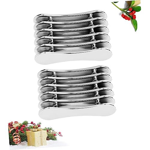 Image of Mini Nail Art Pen Holder Stand for 5 Pens Portable Manicure Brush Rest Organizer Metal Nail Brush Tool Holder for Gel Polish and Uv Gel Brushes 2 Pack