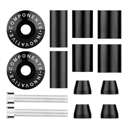 CXEPI Motorrad Lenkergewichte,Universelle Lenkerenden für Ø22mm (7/8) Lenker,Schwarz