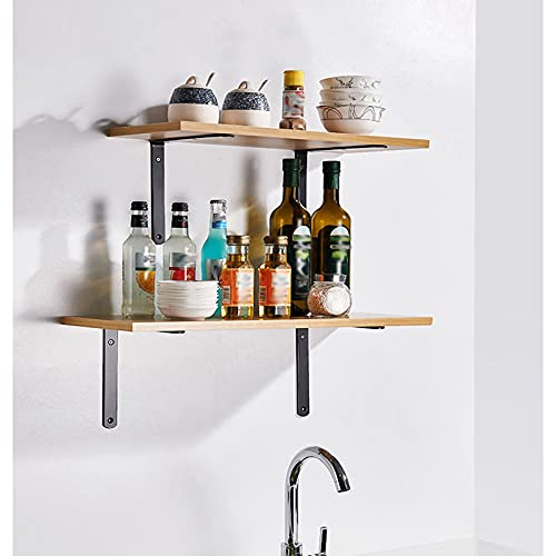 2pcs Staffe per Mensole, Reggimensola da Parete in...