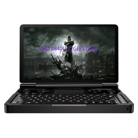 GPD Win Mini 2024 Handheld Game Console, 7" Touchscreen Gaming PC Mini Laptop Gamepad UMPC Win11 [AMD Ryzen 7 8840U 32GB RAM/512GB M.2 NVMe SSD] Cover