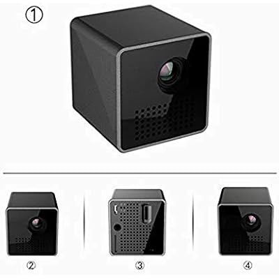 Mini Projector with , Smart DLP Projectors for Outdoor Indoor Movies, Mobile Projector Bracket