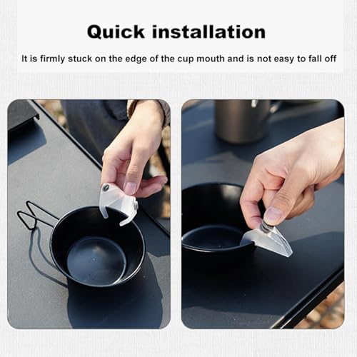 Bico de gotejamento de café feito à mão, bocal guia de café de gotejamento manual, bocal de desvio, acessórios de acampamento de boca estendida portátil, ferramentas ao ar livre