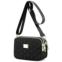 LassZone Ladies Girls Crossbody Bag Multi-Pocket Shoulder Bag Waterproof Nylon Handbag Small Cellphone Purse Wallet for Women