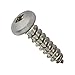 #6 x 1/2" Pan Head Sheet Metal Screws, Full Thread, Square Drive, Stainless Steel 18-8, Bright Finish, Self-Tapping, Quantity 100 Pieces
