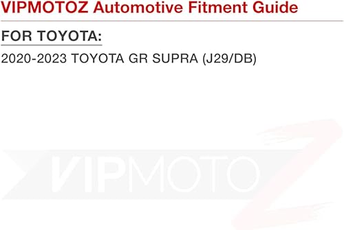 Miniatura 6 de VIPMOTOZ Luces LED completas para placa de matrícula, compatibles con Toyota GR Supra J29DB 2020-2023, carcasa cromada, lente transparente, juego de