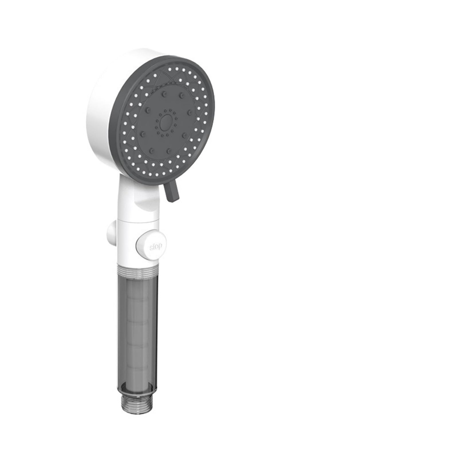 Songdonggui White Hose Set 1Pcs 8 Mode Shower Head Water Filter