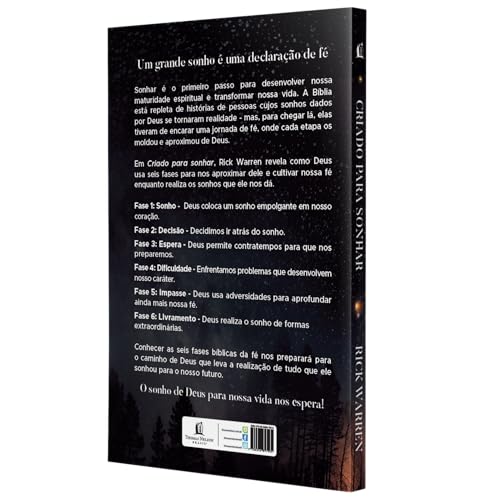 Criado para sonhar – do mesmo autor de Uma vida com propósitos: As 6 fases que Deus usa para o cresc