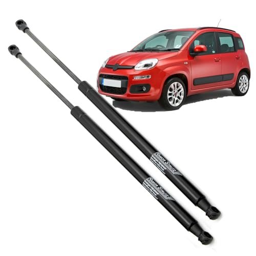 Ramor Strutz 2x Molle a Gas Compatibile con Fiat Panda Mk3 2011-2024. Ammortizzatore Pistoncini Cofano Posteriore Sostituzione per 51841634 e altri.