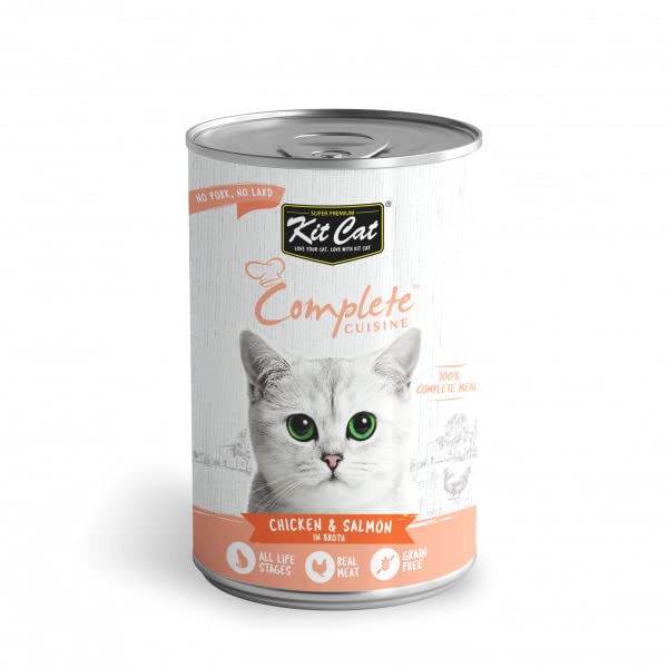 Kit Cat Complete Cuisine Chicken And Salmon In Broth 150g