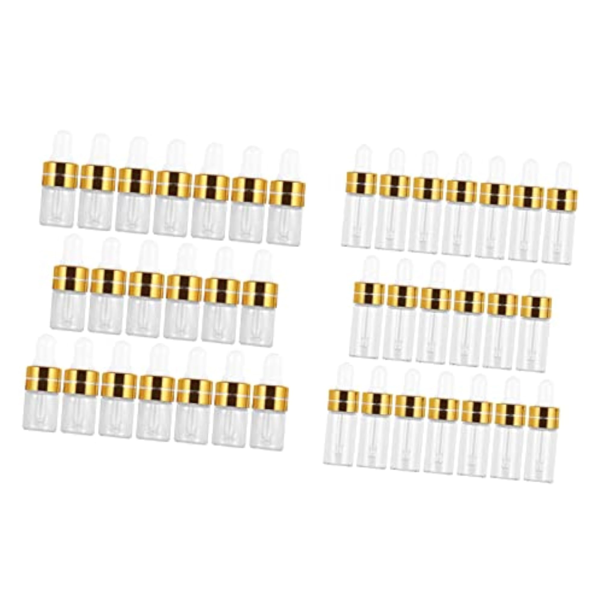 40 Pcs Empty Glass Dropper Bottles For Perfume Oils