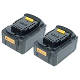 vhbw 2x batteria compatibile con Dewalt DCH275P2, DCH273NT, DCH274P2T, DCH273P2T, DCH274 utensile (4000 mAh, Li-Ion, 18 V), 1x porta USB-C