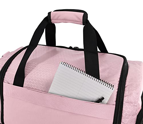 Ultimate Gym Bag 2.0: The Durable Crowdsource Designed Duffel Bag With 10 Optimal Compartments Including Water Resistant Pouch (Pink, Medium (20")) #TOP5