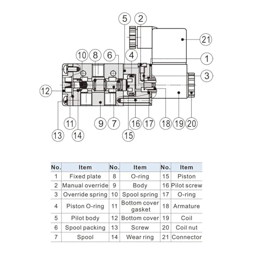 Électrovanne pneumatique 3V310-10-NC distributeur bistable normalement fermé - 7