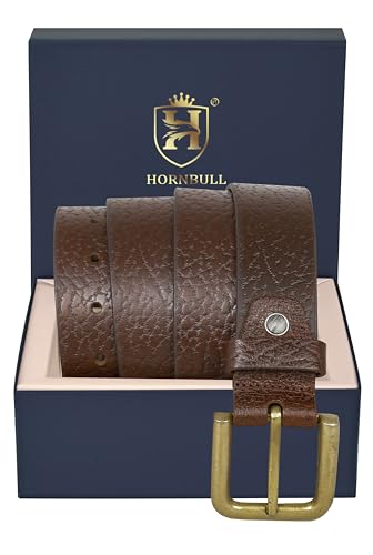 Image of HORNBULL Mens Alane Leather Belt | Casual Leather Belt for Men