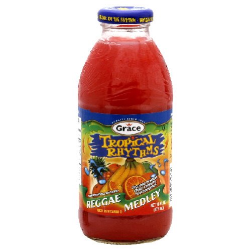 Grace Soda, Reggaae Medley, 16-Ounce (Pack of 12)