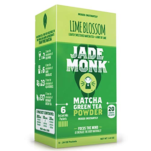 Matcha Green Tea Powder Packets – Lime Blossom 6 Pack, All Natural
