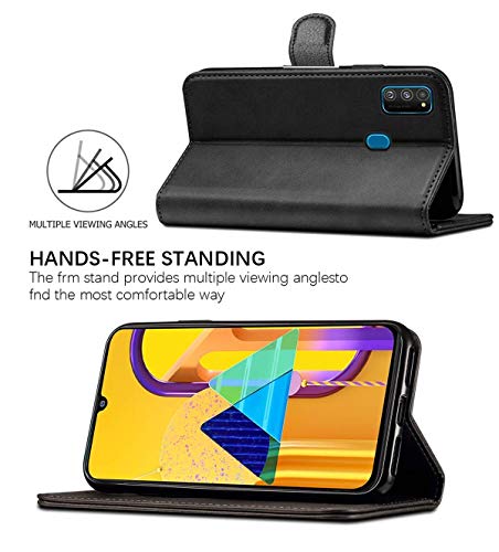 Generic Vintage Leather Flip Cover for Tecno Spark LC7 - Black - Image 5