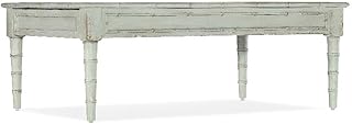 Hooker Furniture Charleston Traditional Wood Cocktail Table in Haint Blue