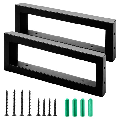 STARVAST 2 Stück Waschtisch-Halterung,Waschbeckenständer,Wand-Montag Regal-Halter aus Metall,Konsolen-Träger für Waschbecken,vielseitige Wandhalterun (Schwarz, 30cm / 2 Stück)