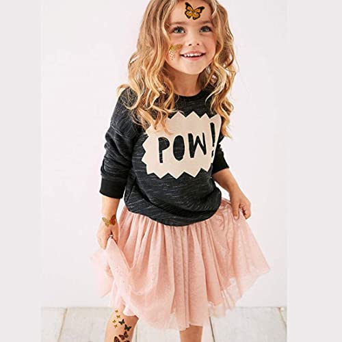 Ooopsiun Glitter Butterfly Tattoos For Girls Women - 79+ Gold Glitter Styles, Butterfly Party Favors And Birthday Decorations For Children Girls #TOP3