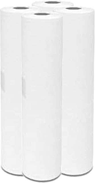 Super Quality White Couch Roll 20", 2 PLY Hygiene Roll-40 Meters Long (4 Rolls)