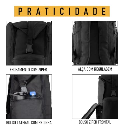 Mochila Térmica Fitness Lancheira Marmita Frasqueira Alimentar Dieta Treino Academia Esportivo Resis