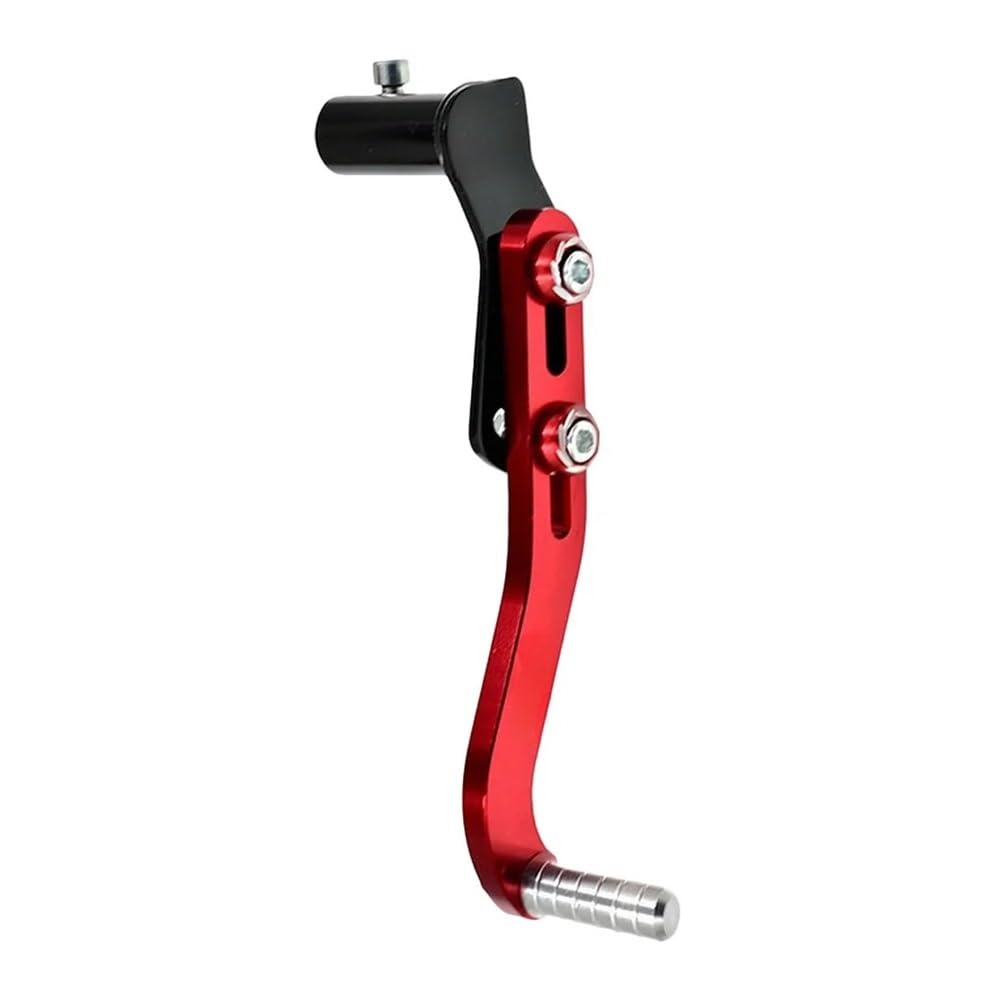 Teknui Red Motorcycle Gear Lever Motorcycle Foot Kick Start Starter Gear Shift Lever 12Mm Universal For Motorcycle Scooter Folding Gear Lever