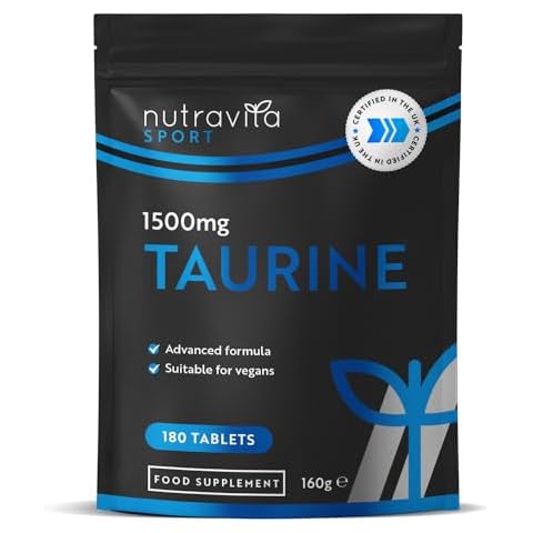 Nutravita Taurine Supplement 1500mg - 180 Tablets Cover