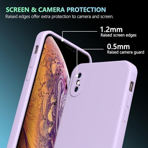 Image of for iPhone Xs Case Purple, Scratch Resistant with Soft Touch, Slim Thin Phone Cover for iPhone X 5.8 inch