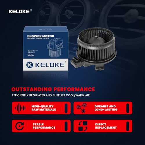 Image of KELOKE Front HVAC Heater Blower Motor Fan Compatible with Ford Edge 2015-2024, Fusion 2013-2020 & Lincoln MKX 2016-2018, MKZ 2013-2020, Continental 2017-2020, Nautilus 2019-2023, Replace# DG9H19846AB