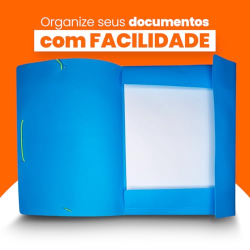 Dello Pasta Aba Elástico A4 Full Color, 0442.C.0030, Azul Polônio