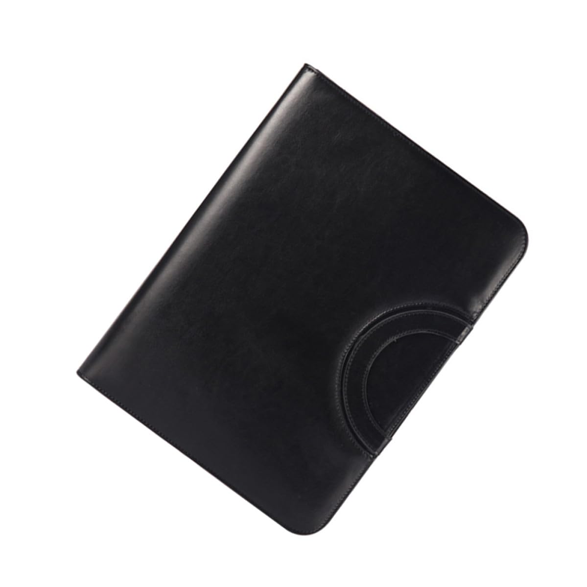 Portefeuille A4 Portable en Cuir PU avec Calculatrice, Fermeture Éclair