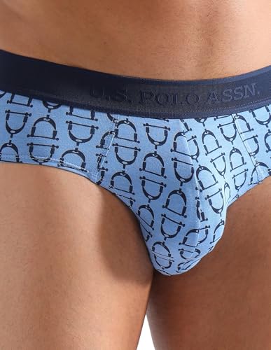 Image of U.S. Polo ASSN. Men PB005 Cotton Modal Printed Premium Underwear Brief -Pack of 1