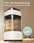 Stériliseur et sécheur de bouteille, Stérillisateur compact de bouteille pour bébé, Stérilisateur de bouteille de vapeur électrique pour les bouteilles de bébé, sucettes, pièces de pompe