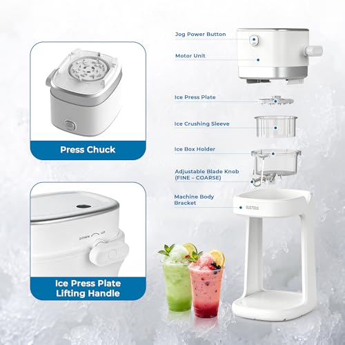 SUSTEAS Snow Cone Machine, Shaved Ice Machine with Adjustable Texture - image 7